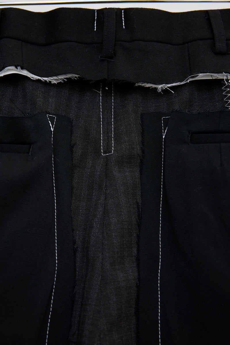 CUSTOM MADE BASTED TROUSERS/SERGE