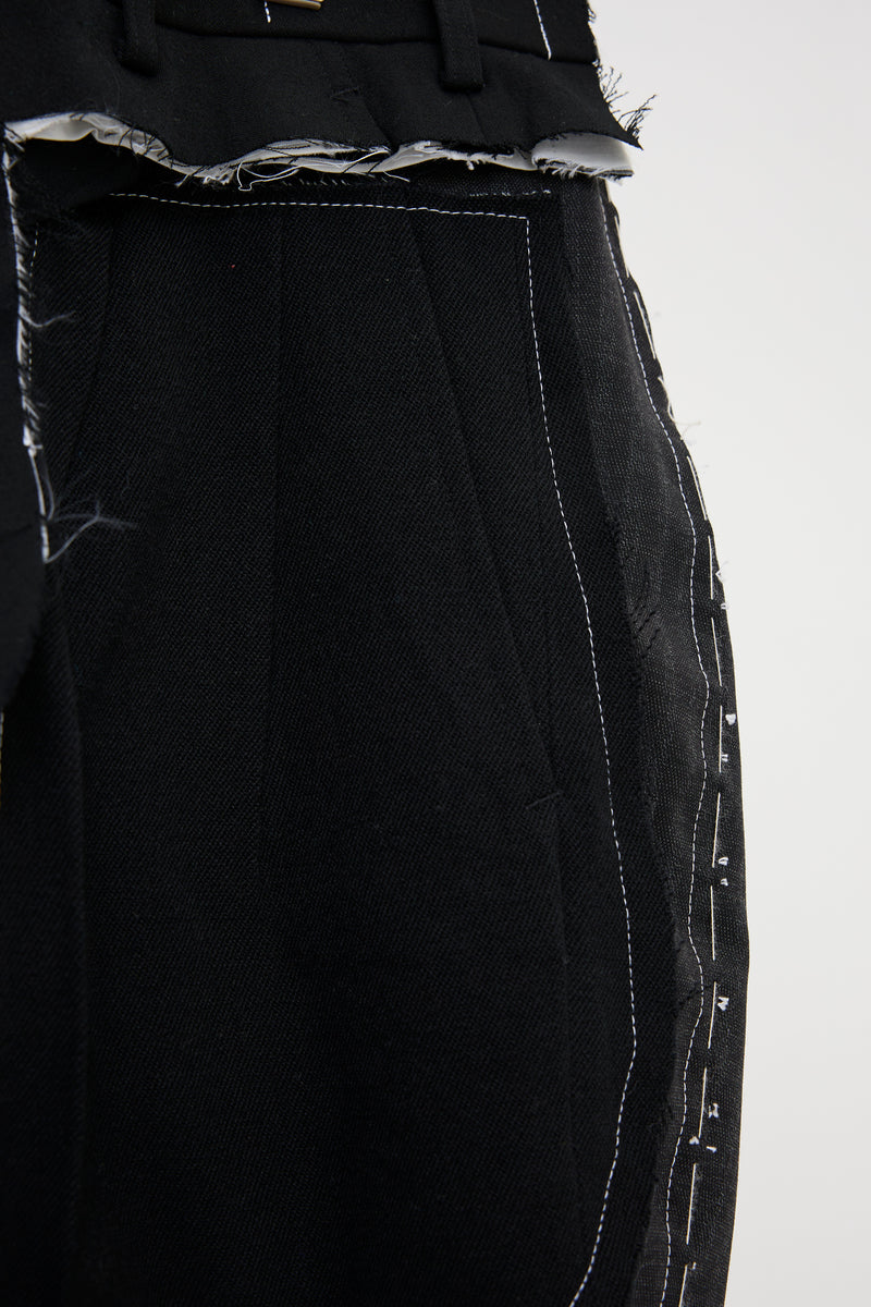 CUSTOM MADE BASTED TROUSERS/SERGE