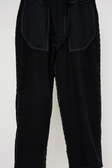 CUSTOM MADE BASTED TROUSERS/WOOL