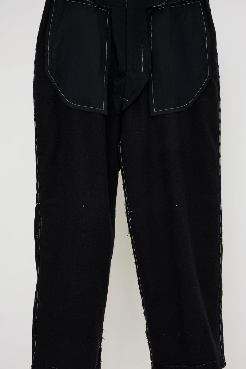 CUSTOM MADE BASTED TROUSERS/WOOL