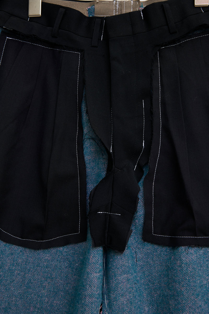 CUSTOM MADE BASTED TROUSERS/WOOL