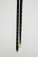 ULTRASUEDE STUDDED BELT