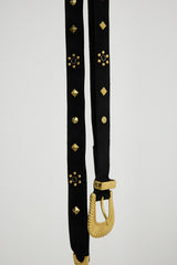 ULTRASUEDE STUDDED BELT