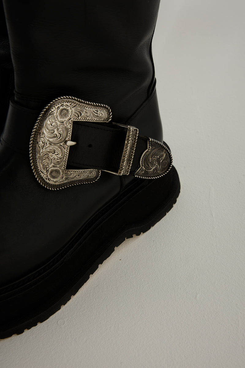 GIGA WESTERN BUCKLE ENGINEER BOOTS