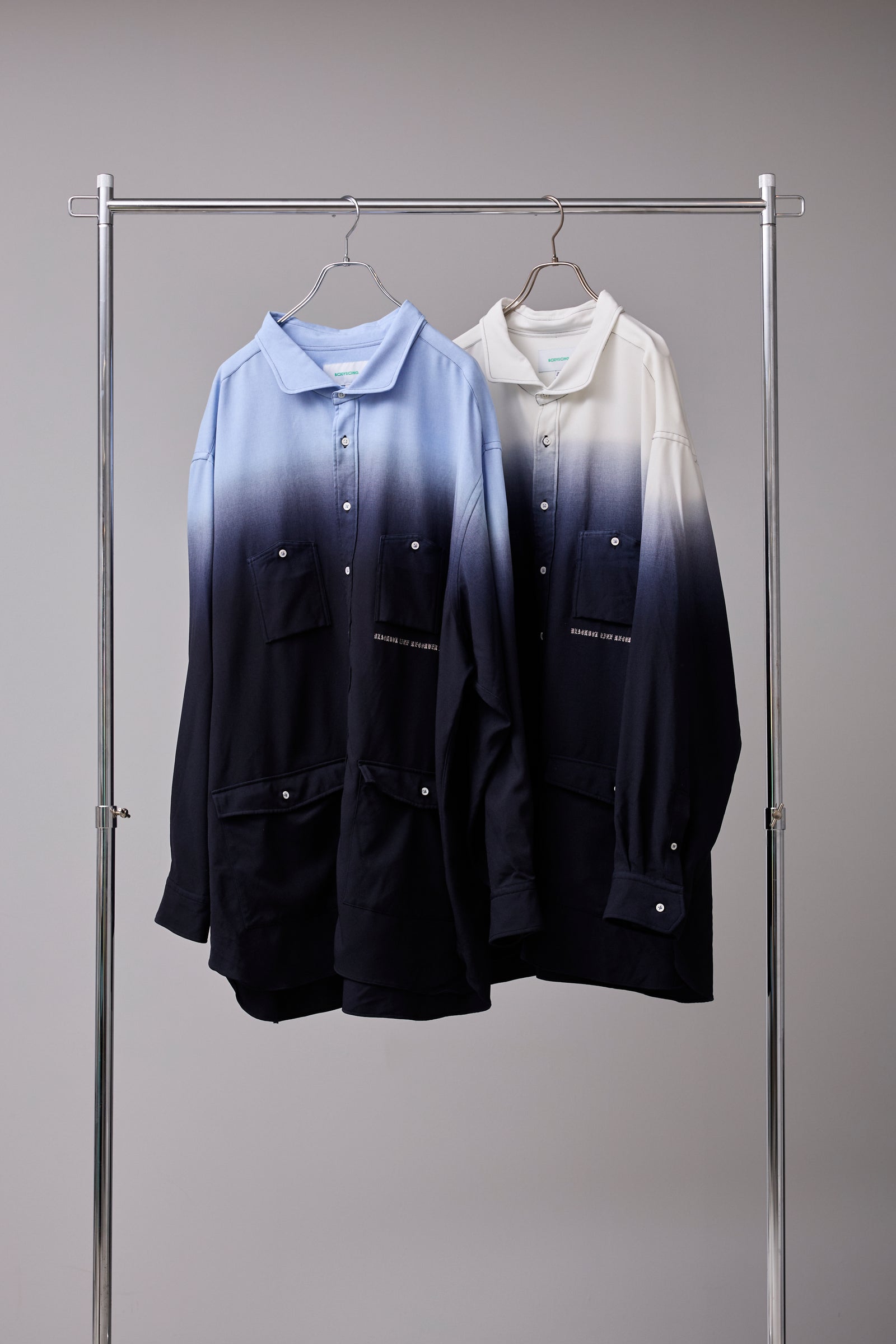 BEAUTIFUL GRADIENT DEFORMATION SHIRT – BODYSONG. ONLINE STORE