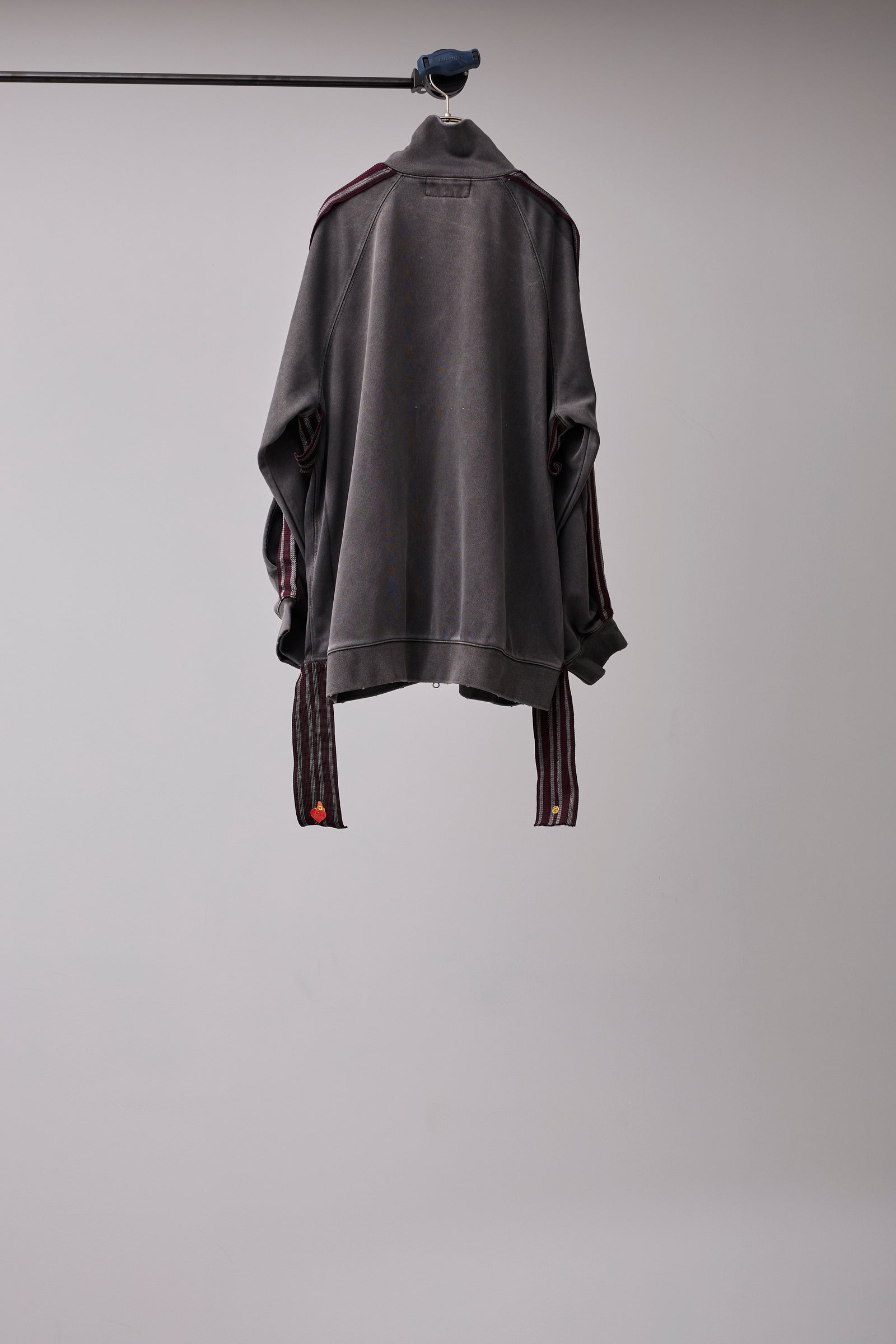 PIGMENT-DYED DISTRESSED TRACK JACKET – BODYSONG. ONLINE STORE