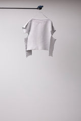 SEAMLESS DEFORMED THIN KNIT/RIB