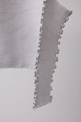 SEAMLESS DEFORMED THIN KNIT/RIB