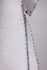 SEAMLESS DEFORMED THIN KNIT/RIB