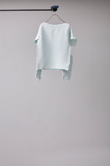 SEAMLESS DEFORMED THIN KNIT/RIB