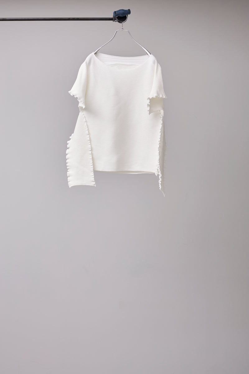 SEAMLESS DEFORMED THIN KNIT/RIB