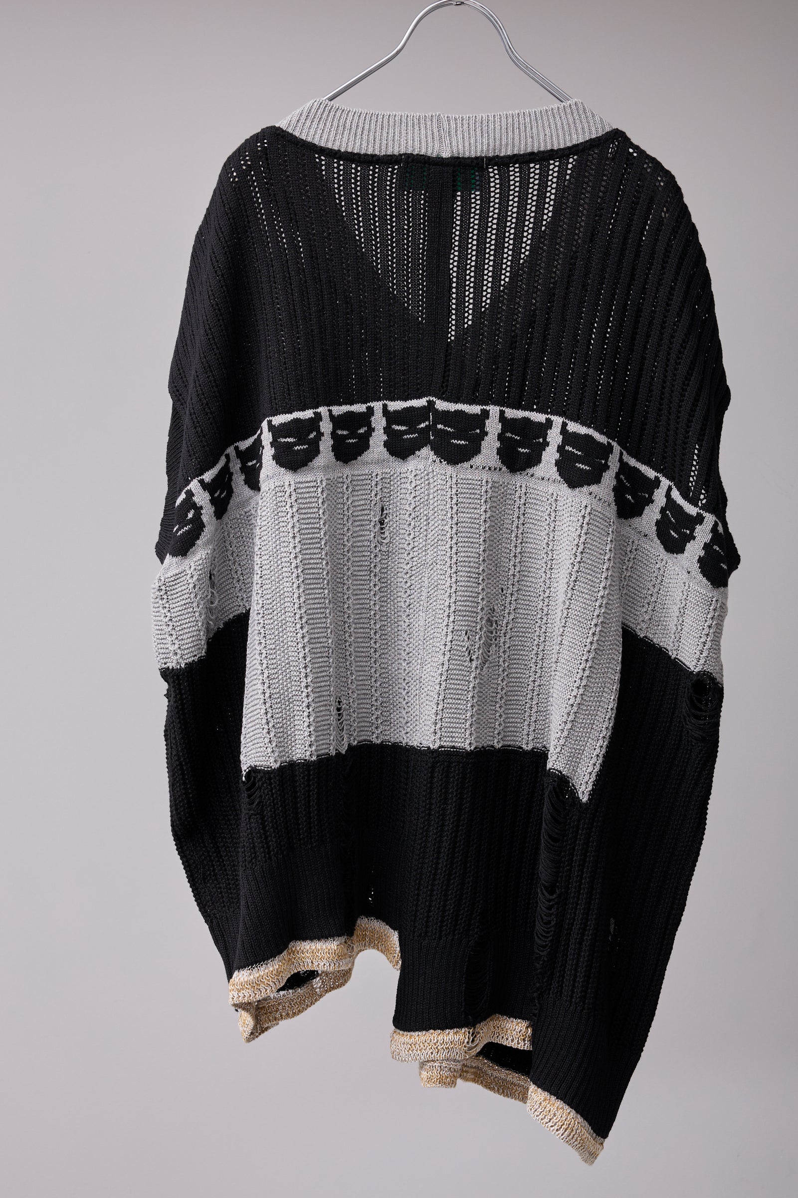 REVERSIBLE DISTRESSED SUMMER KNIT VEST/CHARACTER/ATOZ REVERSIBLE DISTRESSED SUMMER KNIT VEST/CHARACTER/ATOZ