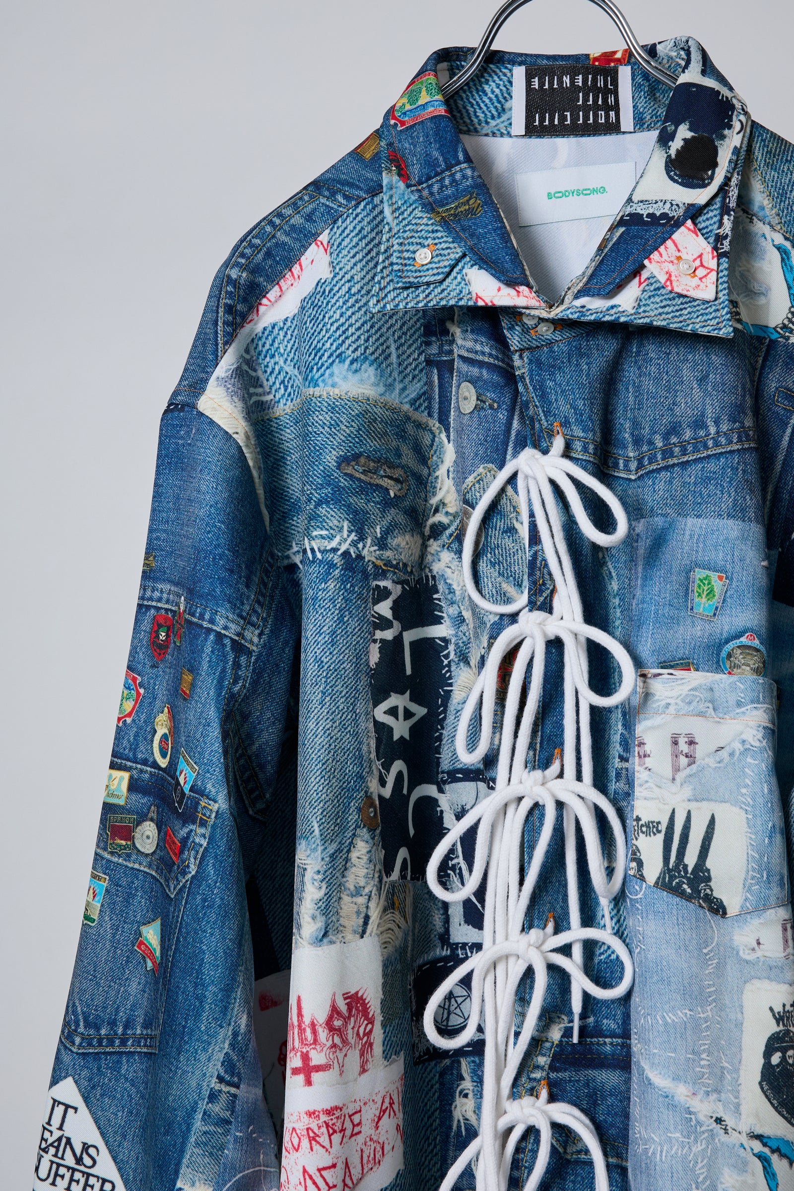 TROMPE L'OEIL DENIM PATTERN SHJ JUV – BODYSONG. ONLINE STORE