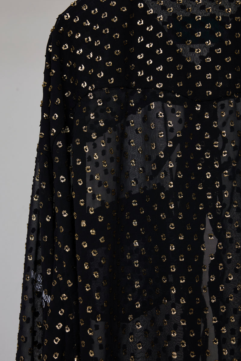 GOLDEN FLORAL OVERSIZED WESTERN SHIRT