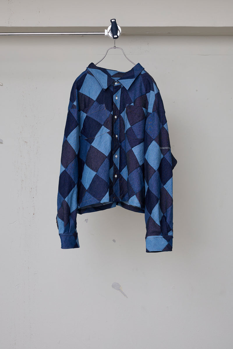 RHOMBUS DENIM LS SHIRT
