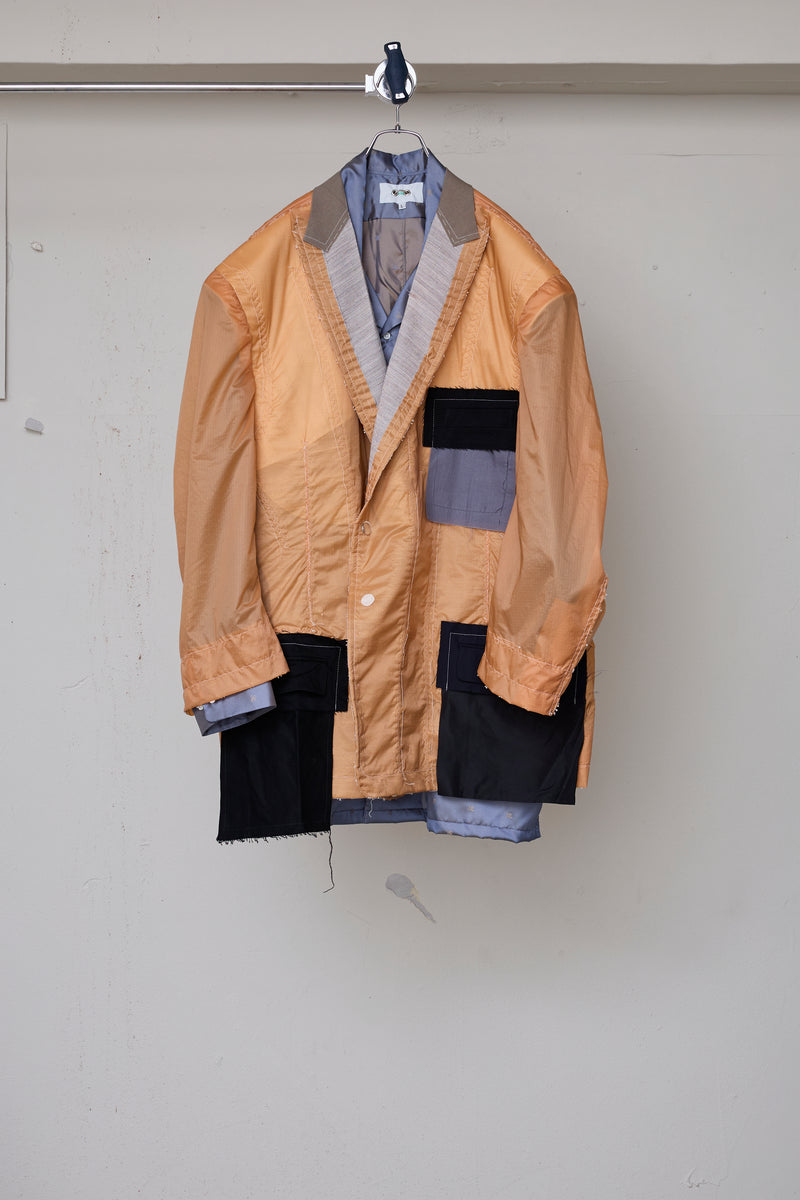 DETACHABLE SHIRT+ARTISANAL J/SHEER NYLON