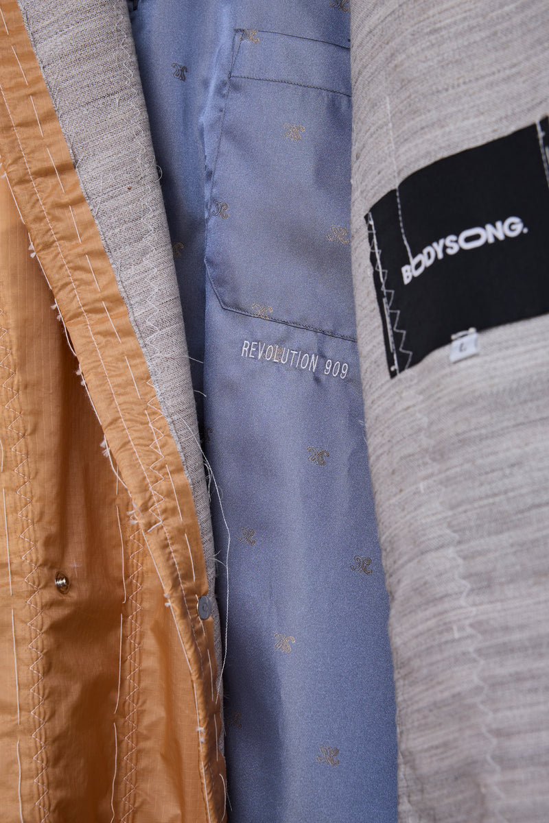 DETACHABLE SHIRT+ARTISANAL J/SHEER NYLON