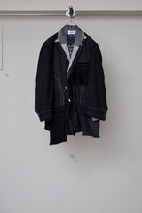 DETACHABLE SHIRT+ARTISANAL J/SHEER WOOL