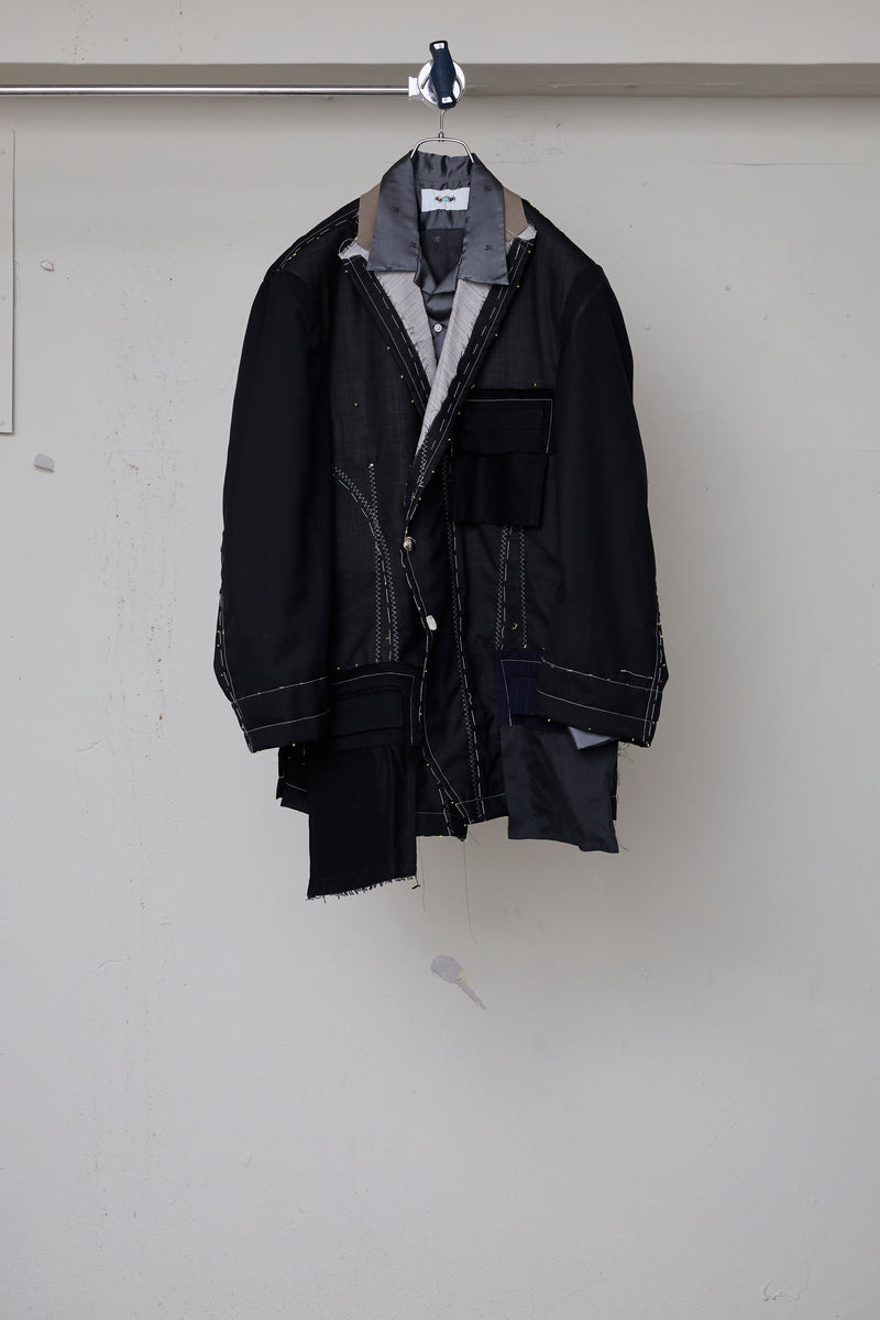 DETACHABLE SHIRT+ARTISANAL J/SHEER WOOL
