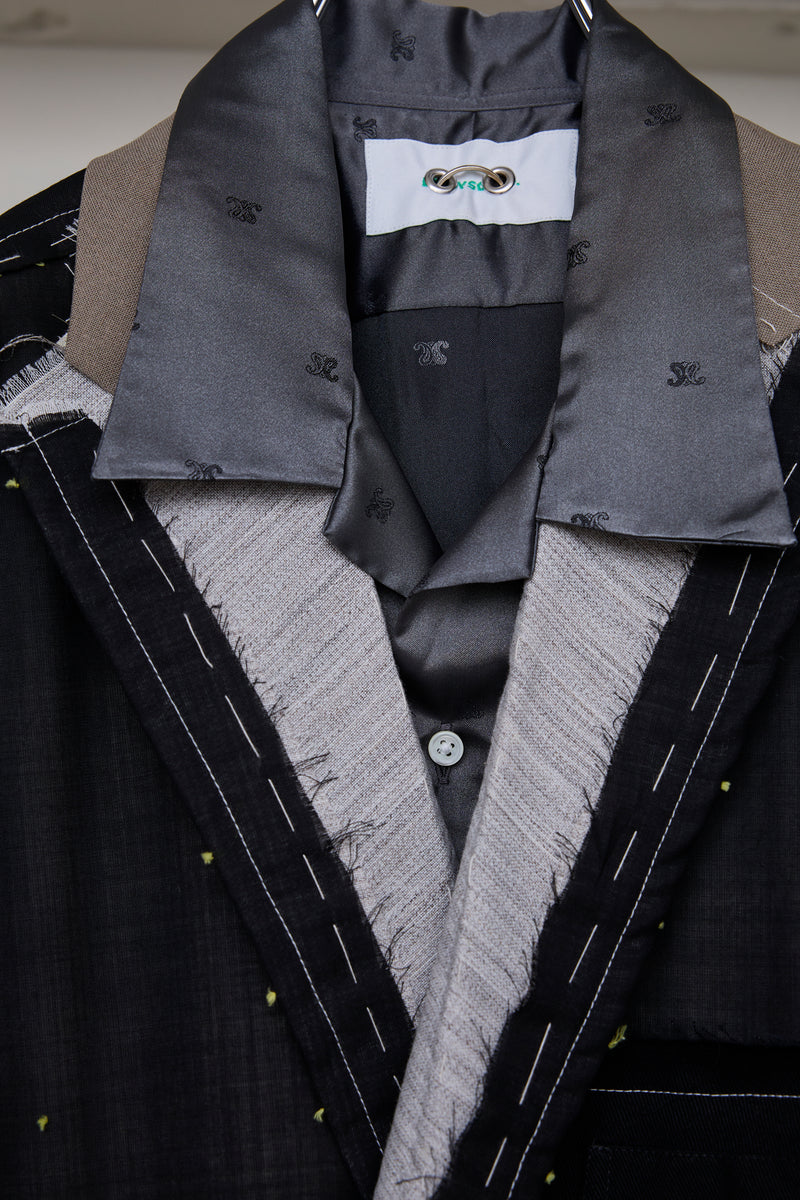 DETACHABLE SHIRT+ARTISANAL J/SHEER WOOL