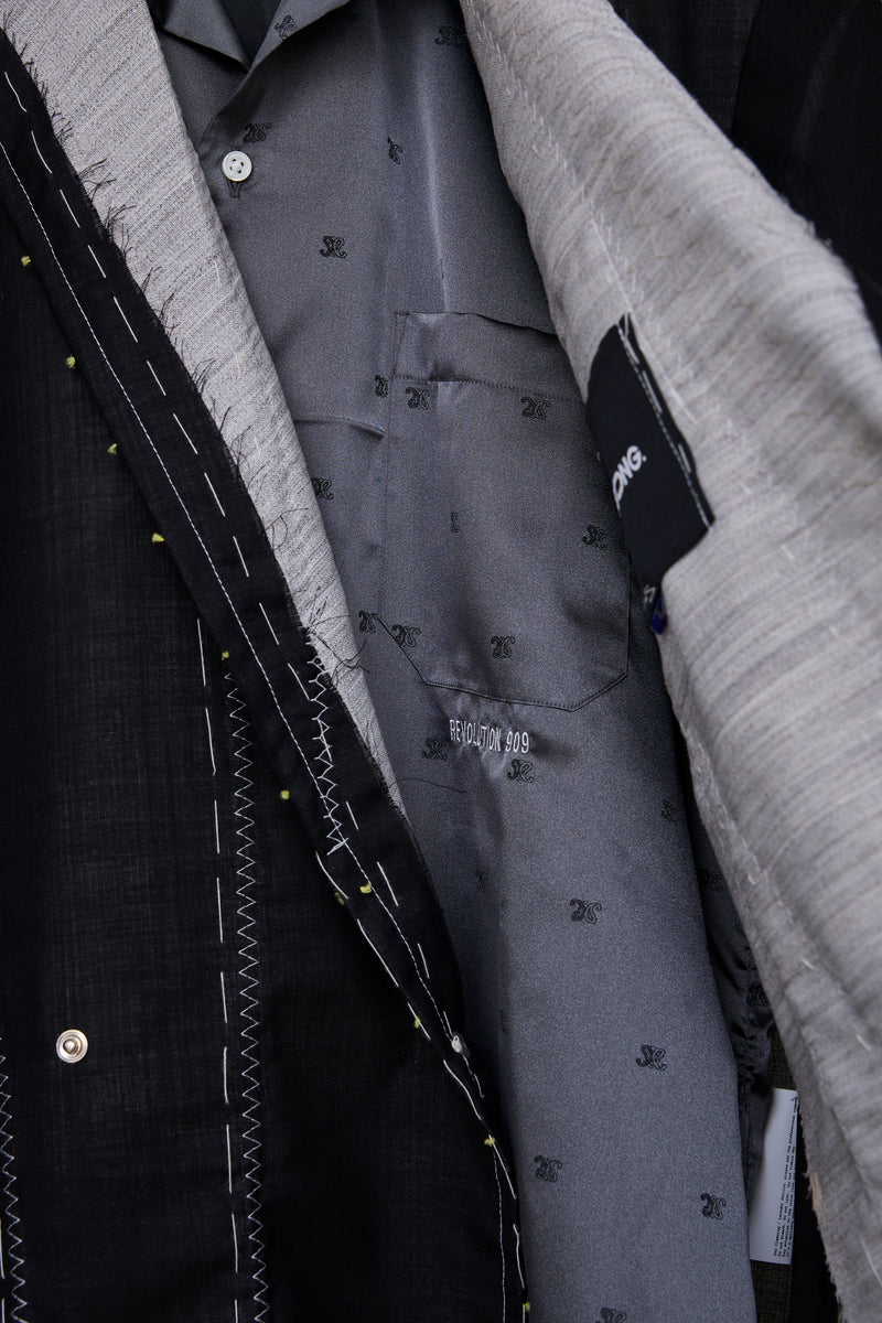 DETACHABLE SHIRT+ARTISANAL J/SHEER WOOL