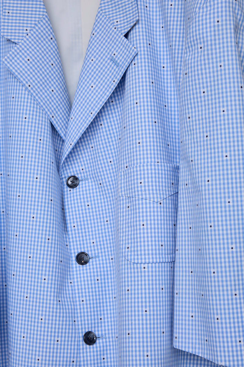 CUT JACQUARD GINGHAM TAILORED C