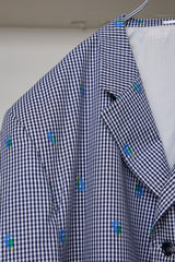 CUT JACQUARD GINGHAM TAILORED C