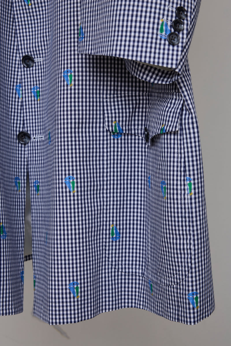 CUT JACQUARD GINGHAM TAILORED C
