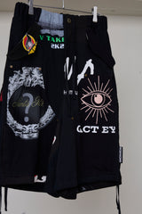 RECONSTRUCTED T/CARGO SHORTS