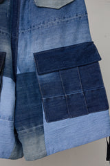 RECONSTRUCTED REGISTERED DENIM/C SHORTS