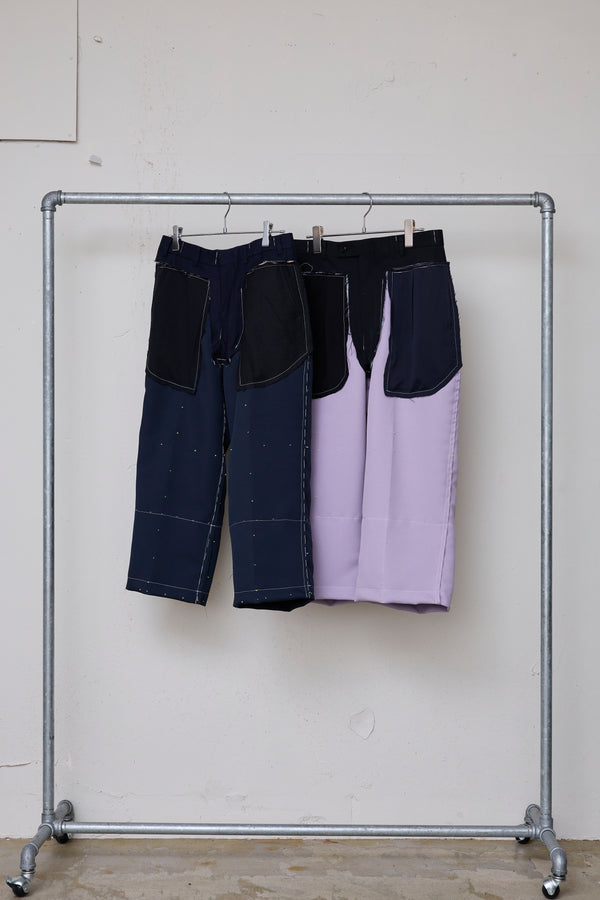ARTISANAL SLACKS/POLYESTER TRIPLE-WEAVE