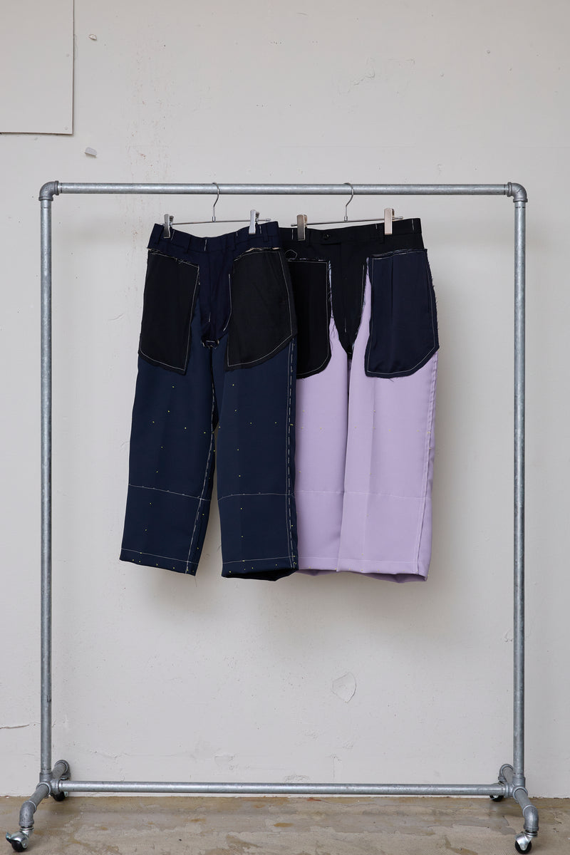 ARTISANAL SLACKS/POLYESTER TRIPLE-WEAVE