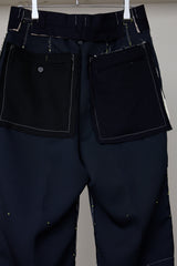 ARTISANAL SLACKS/POLYESTER TRIPLE-WEAVE