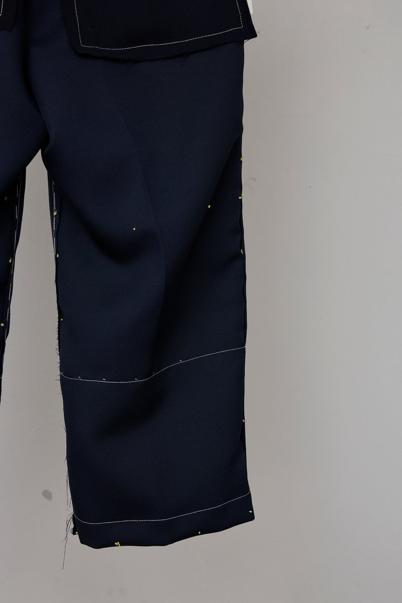 ARTISANAL SLACKS/POLYESTER TRIPLE-WEAVE