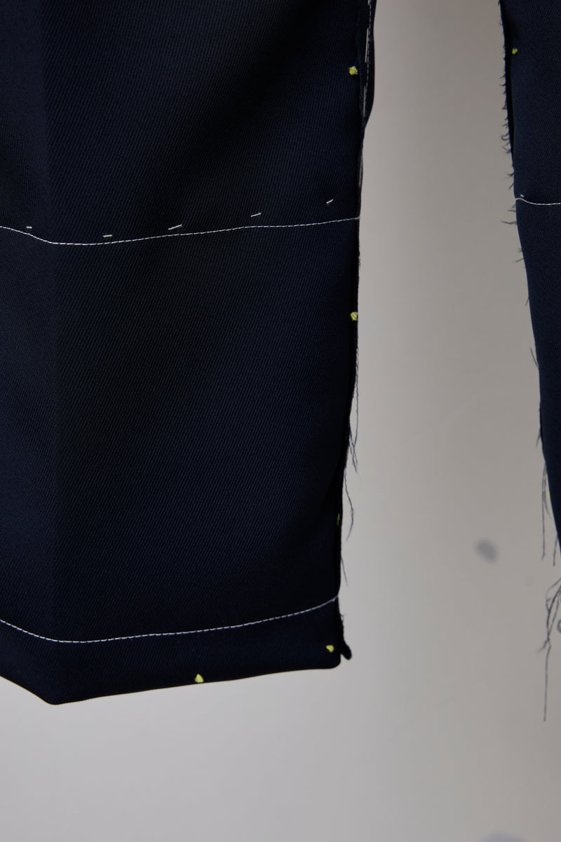 ARTISANAL SLACKS/POLYESTER TRIPLE-WEAVE