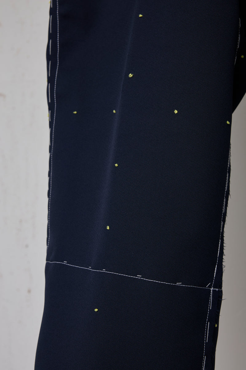 ARTISANAL SLACKS/POLYESTER TRIPLE-WEAVE