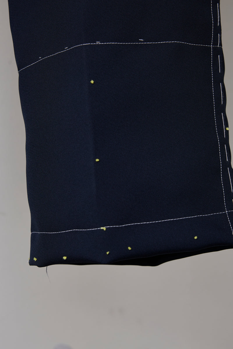 ARTISANAL SLACKS/POLYESTER TRIPLE-WEAVE