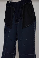 ARTISANAL SLACKS/POLYESTER TRIPLE-WEAVE