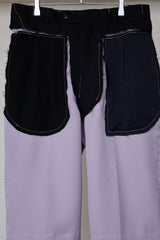 ARTISANAL SLACKS/POLYESTER TRIPLE-WEAVE