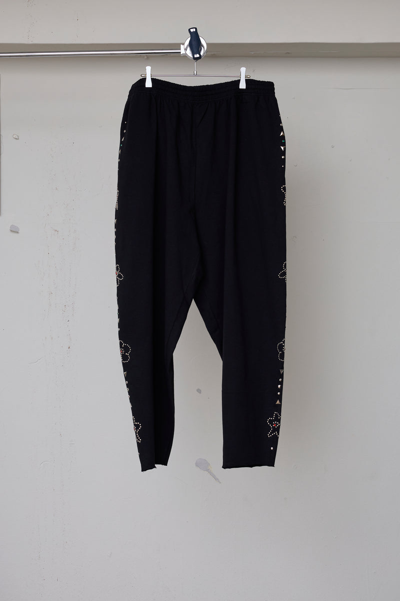 EMBELLISHED FLORAL JOGGERS