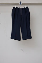 POLYESTER TRIPLE-WEAVE WIDE SLACKS