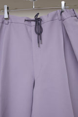 POLYESTER TRIPLE-WEAVE WIDE SLACKS