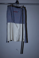 CUT JACQUARD GINGHAM LAYERED MINI