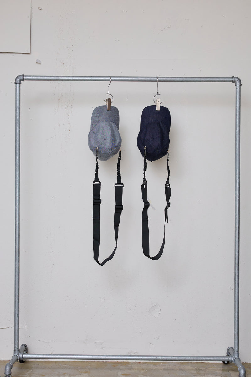 REFLECTIVE STRIPE DENIM CAP/STRAP