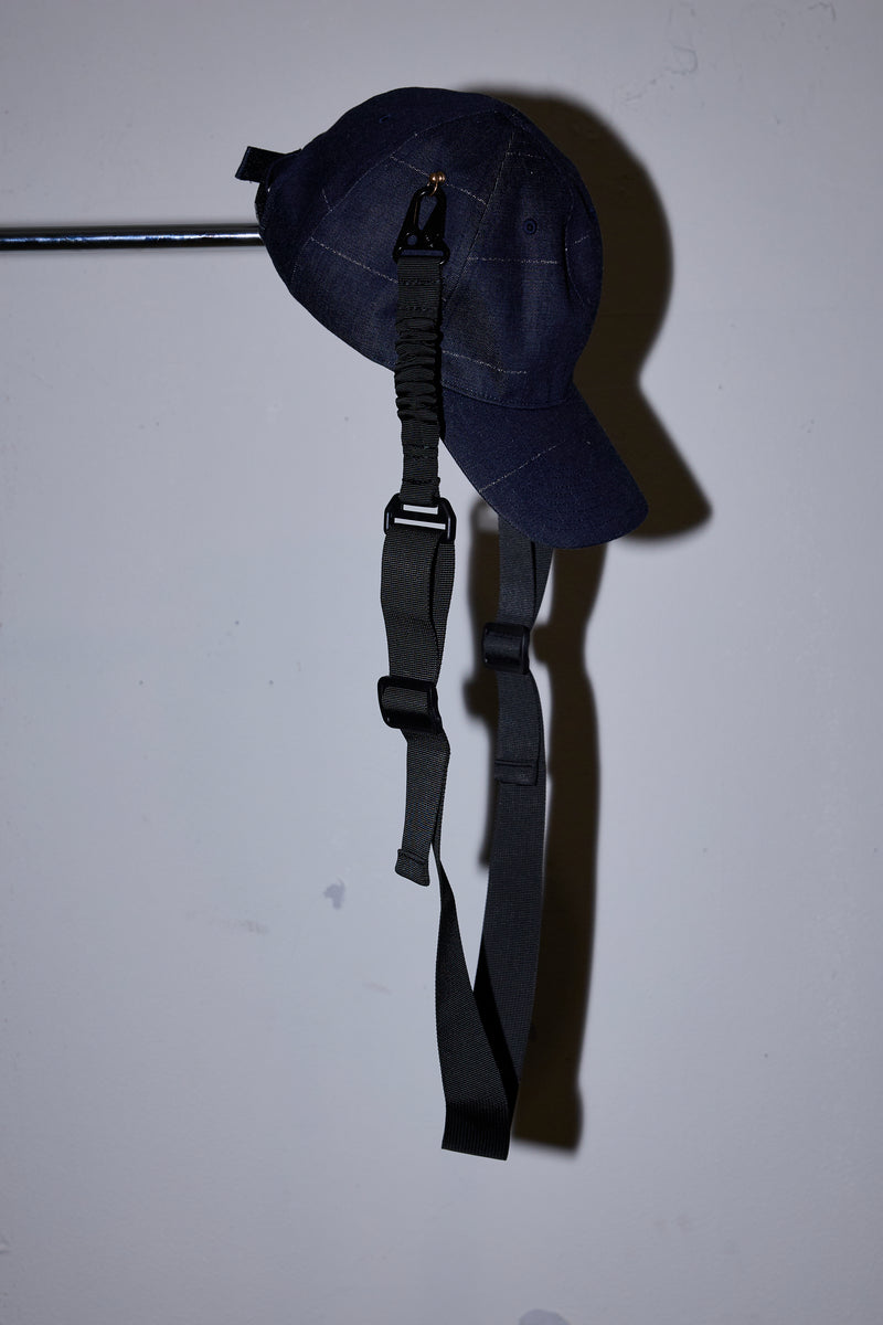 REFLECTIVE STRIPE DENIM CAP/STRAP