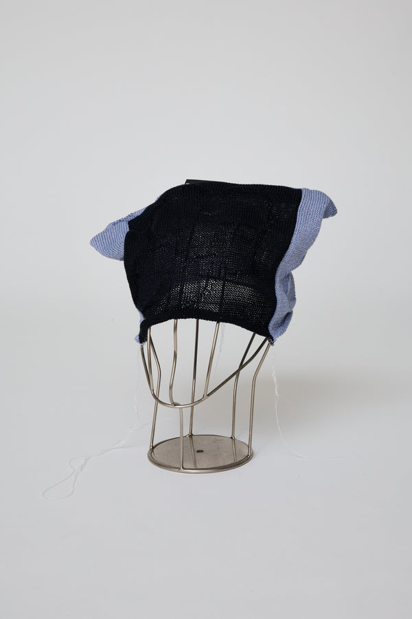 PATCHWORK FLORAL KNIT CAP