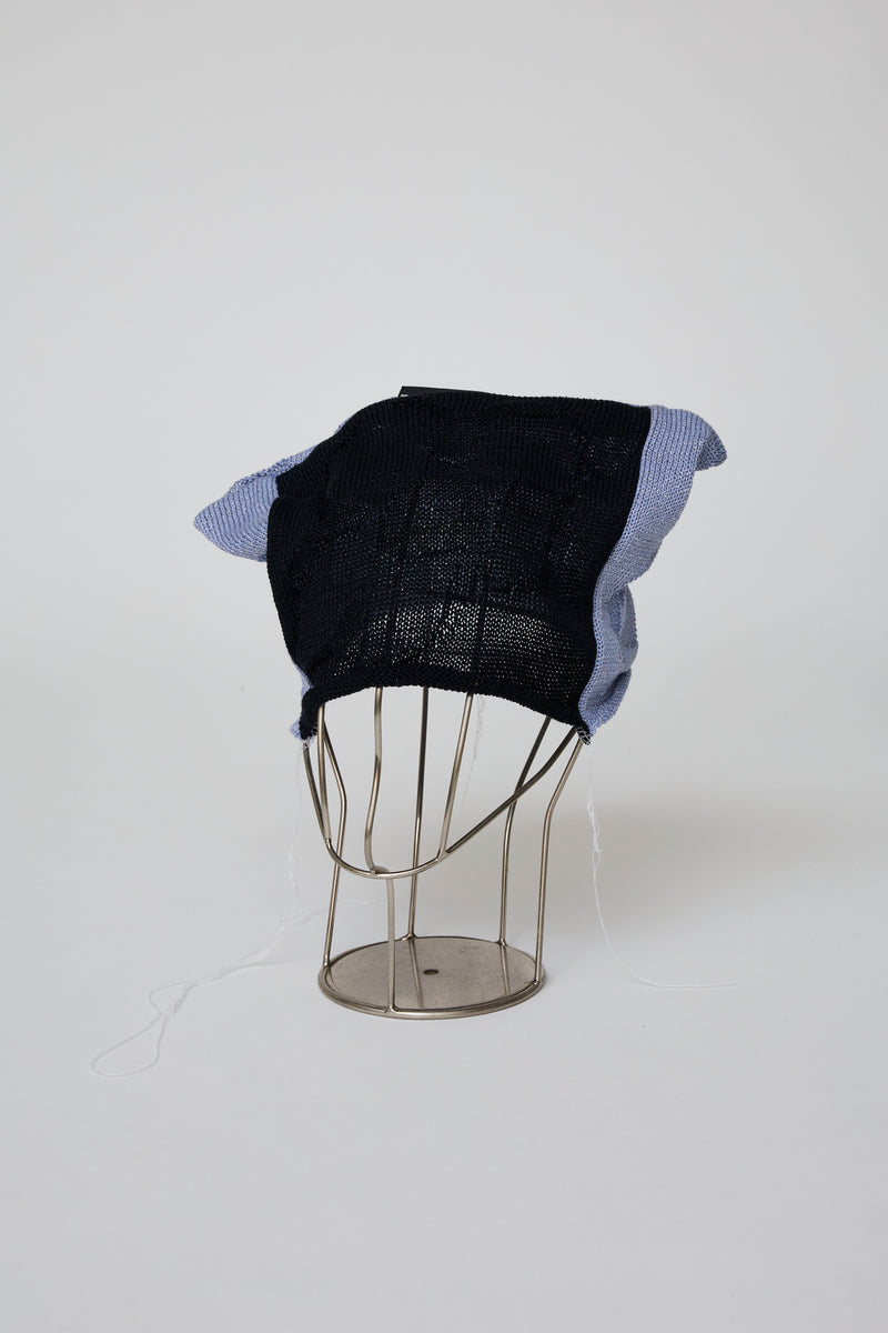 PATCHWORK FLORAL KNIT CAP