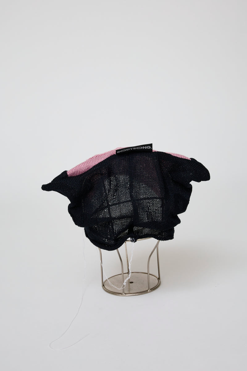PATCHWORK FLORAL KNIT CAP
