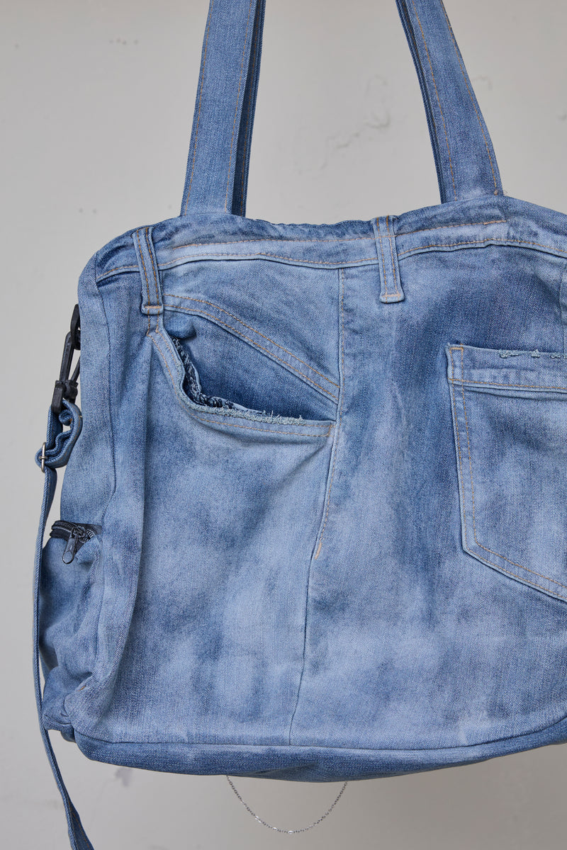 RECONSTRUCTED DENIM SHIBUYA BAG