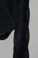 SPRAYED 3D CABLE LONG SLEEVE S